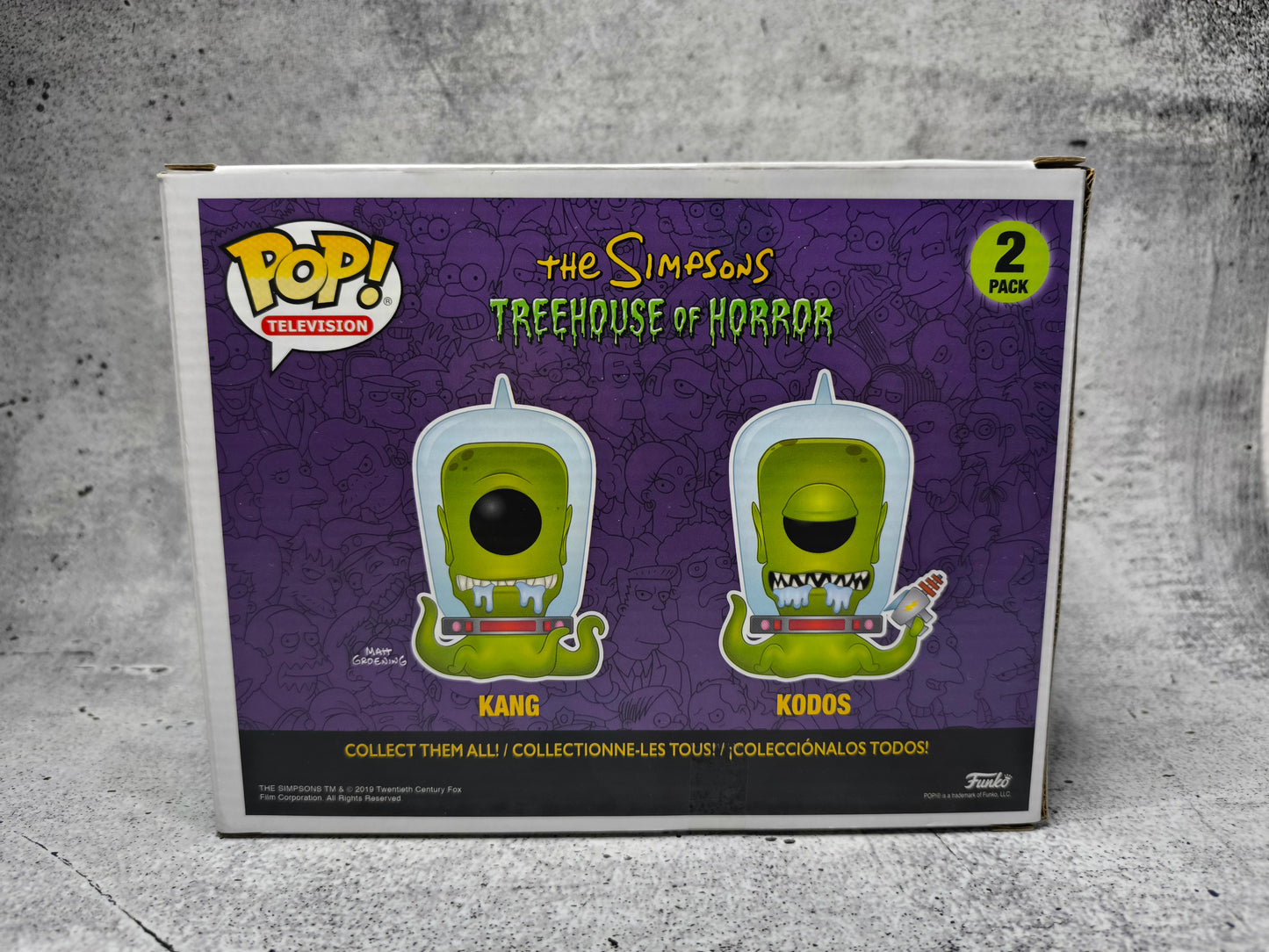 Simpsons - Kang and Kodos 2-Pack - 2019 Summer Convention GITD - Funko Pop! - Vinyl Figur