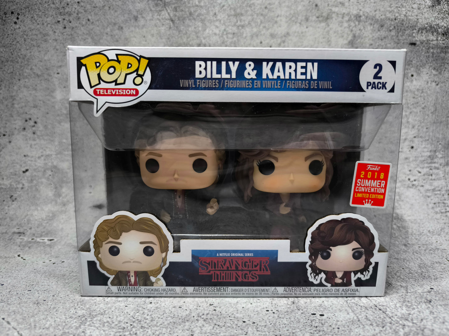 Stranger Things - Billy & Karen 2-Pack - 2018 Summer Convention - Funko Pop! - Vinyl Figur