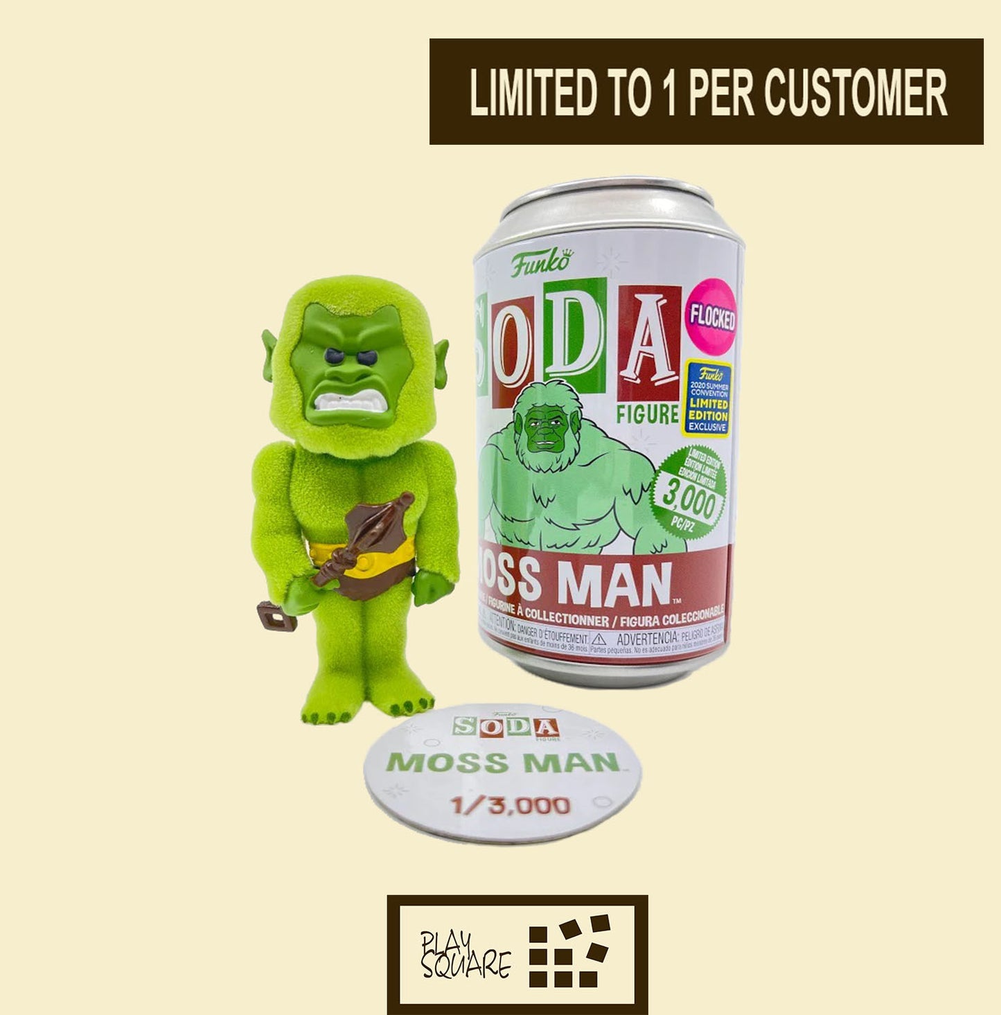 Funko Soda - Moss Man - Masters of the Universe - 2020 Summer Convention Exclusive Flocked LE3000