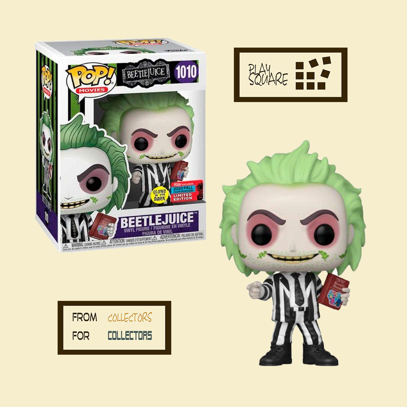 Beetlejuice - Beetlejuice 1010 - 2020 Fall Convention Exclusive GITD - Funko Pop! - Vinyl Figur