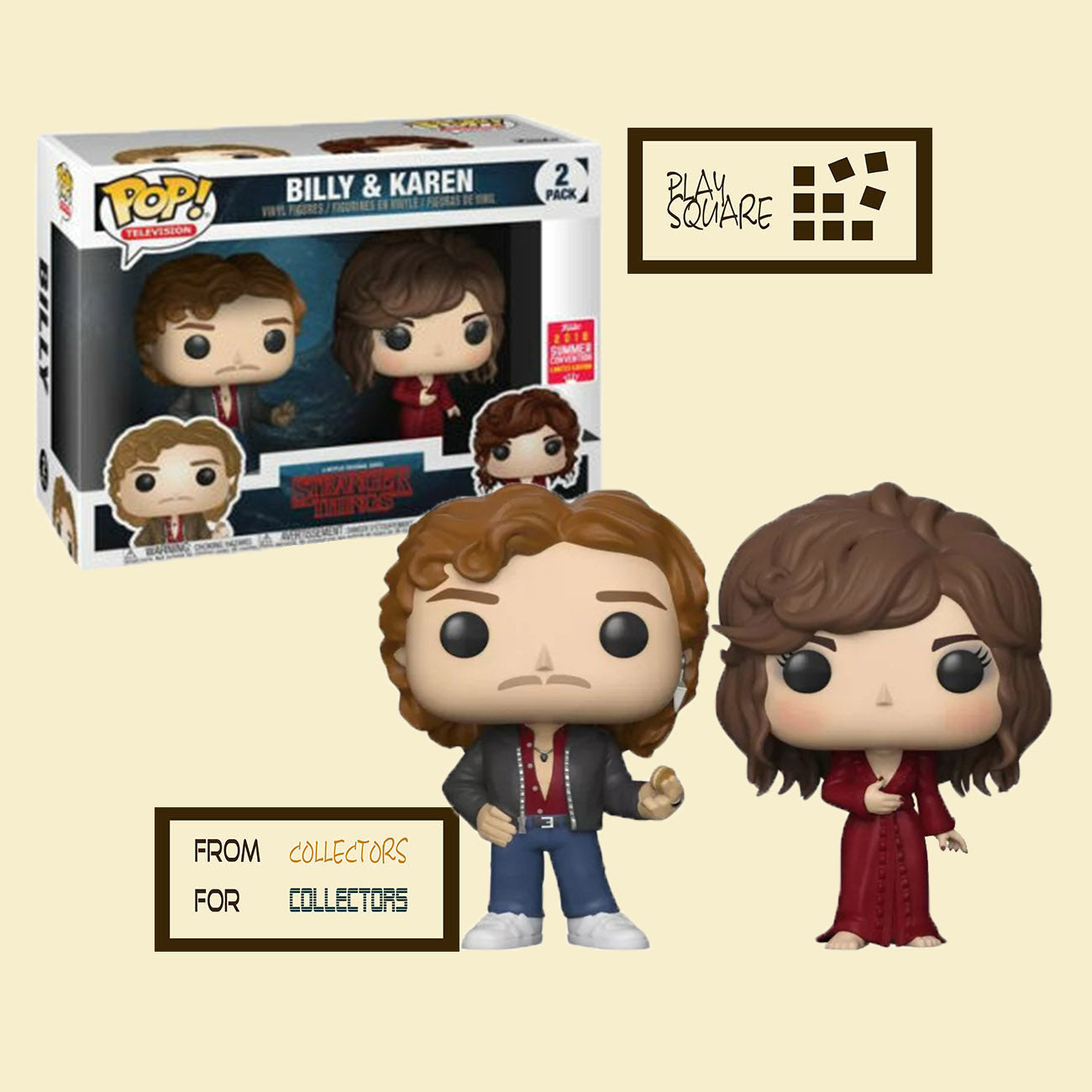 Stranger Things - Billy & Karen 2-Pack - 2018 Summer Convention - Funko Pop! - Vinyl Figur