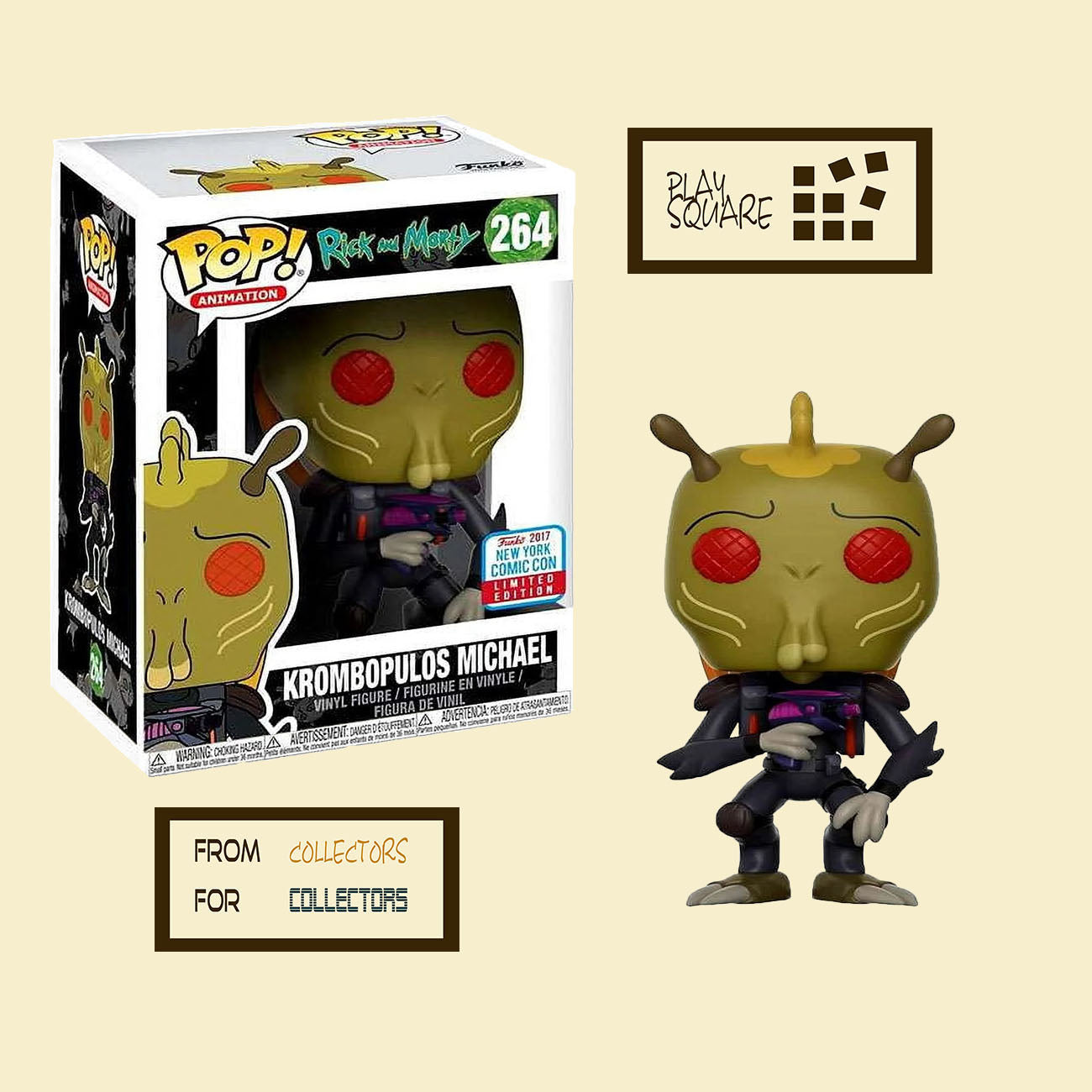 Rick and Morty - Krombopulos Michael 264 - 2017 New York Comic Con Exclusive - Funko Pop! - Vinyl Figur