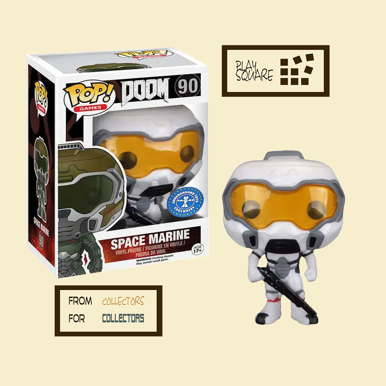 Doom - Space Marine 90 (Astronaut) (White) - Underground Toys Exclusive - Funko Pop! - Vinyl Figur