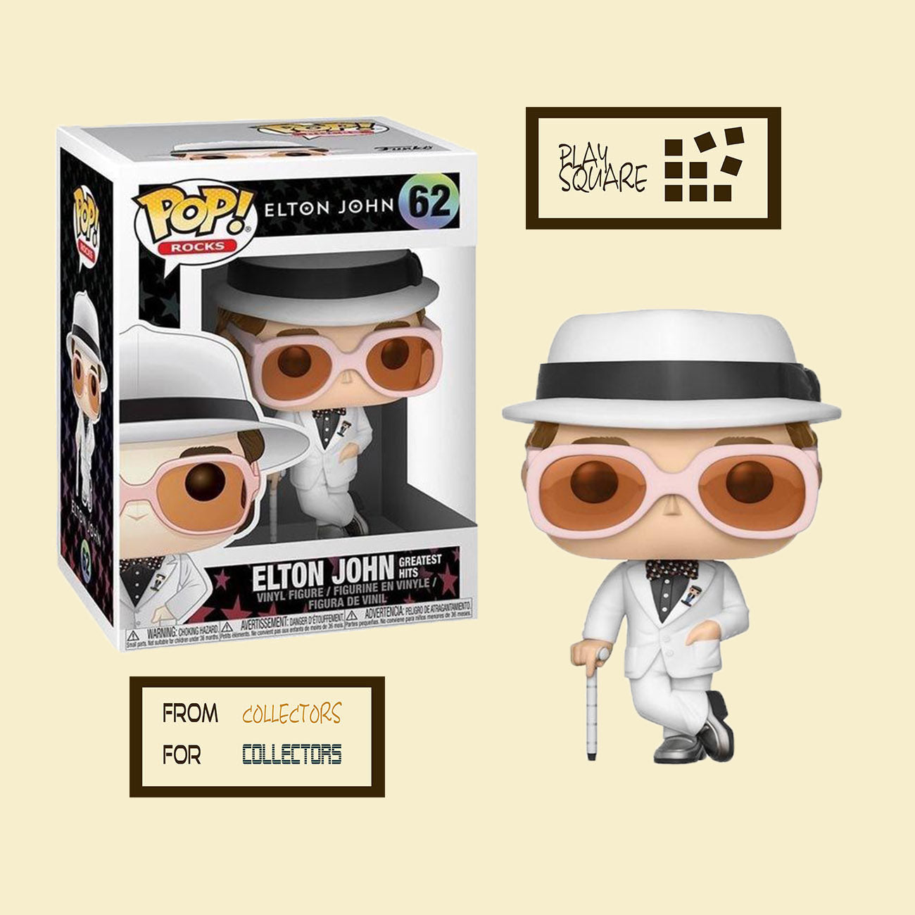 Rocks - Elton John (Greatest Hits) 62 - Funko Pop! - Vinyl Figur