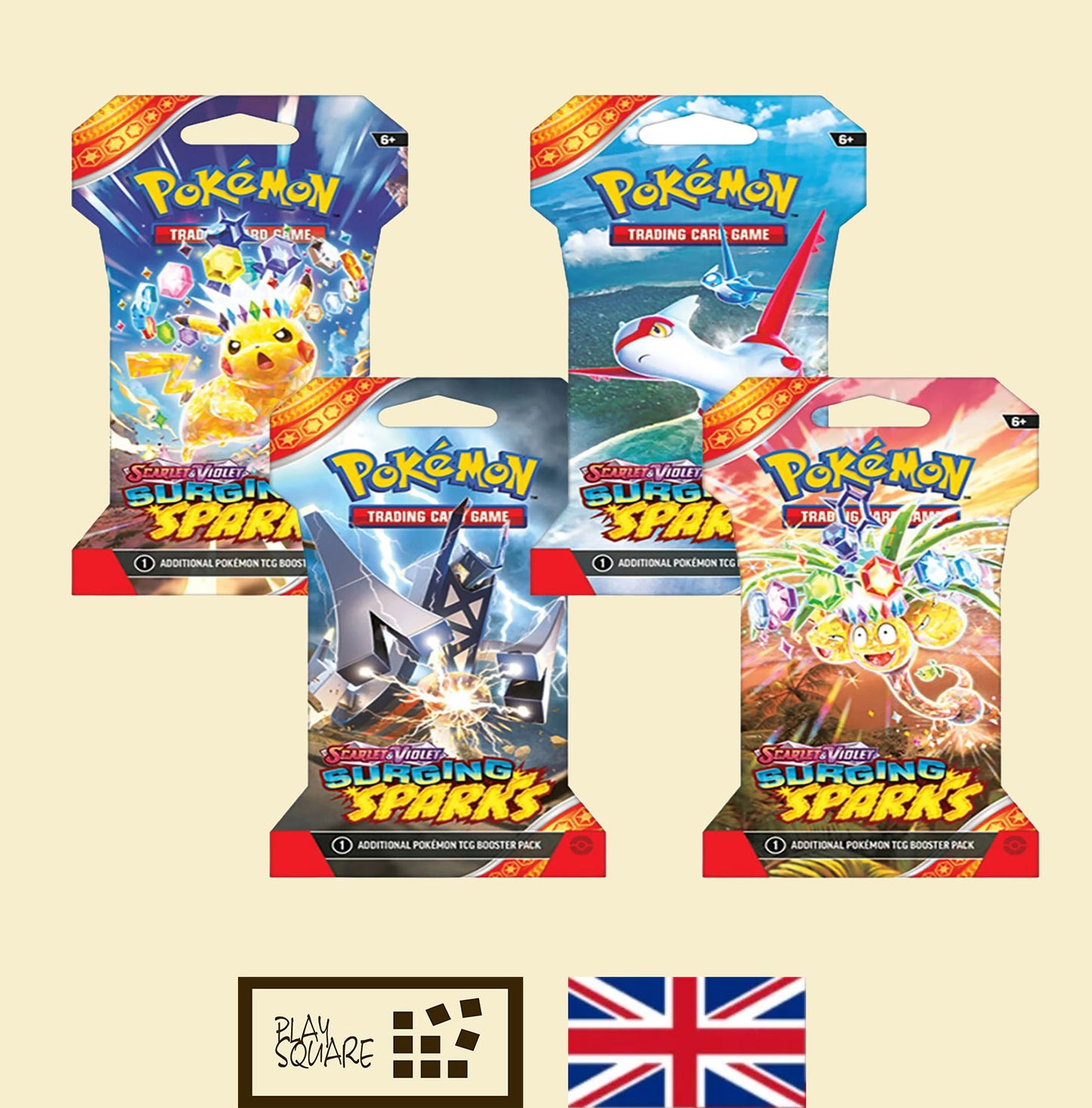 Pokémon TCG - SV08 "Scarlet & Violet - Surging Sparks" - Sleeved Booster - EN