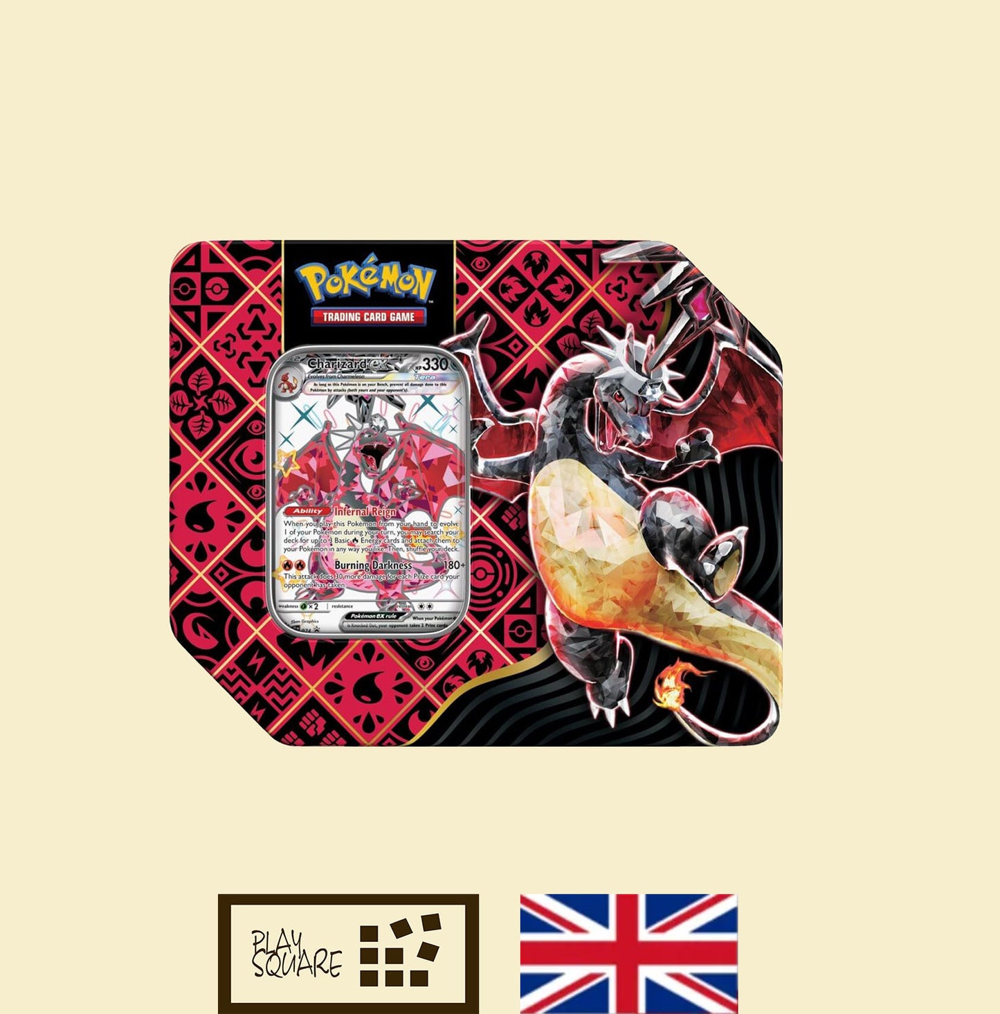 Pokémon TCG - SV4.5 Paldean Fates "Charizard ex" Tin Box - EN