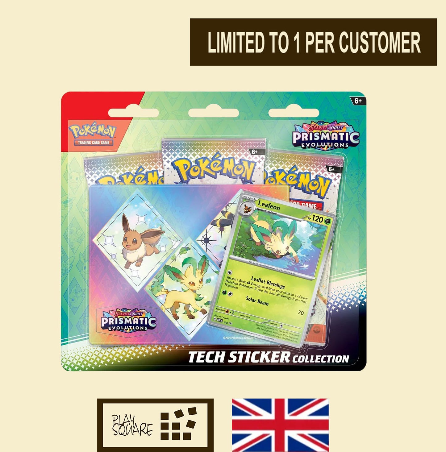 Pokémon TCG - SV8.5 "Scarlet & Violet Prismatic Evolutions" - Tech-Sticker-Collection - AUSWAHL - EN