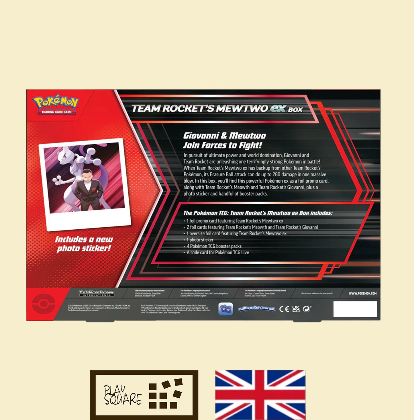 Pokémon TCG - "Team Rocket's Mewtwo ex" Box Collection - EN