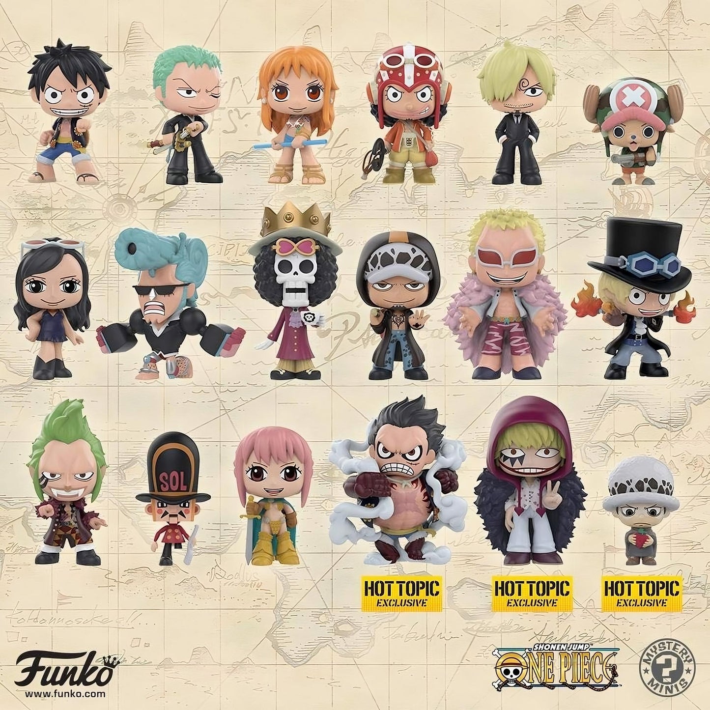 Funko Mystery Minis - One Piece - Blind Box Hot Topic Exclusive