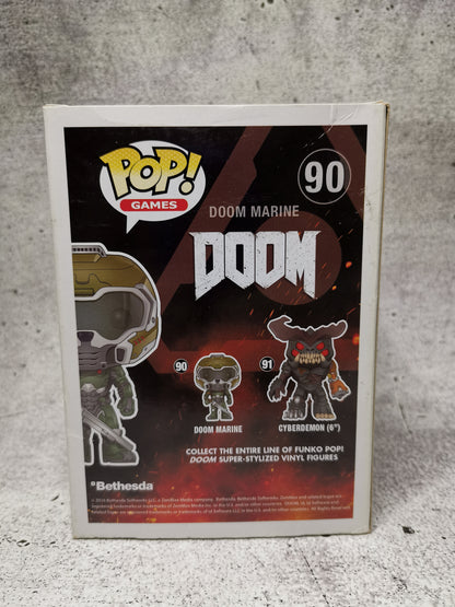Doom - Space Marine 90 (American) (Blue) - Underground Toys Exclusive [Box damaged] - Funko Pop! - Vinyl Figur