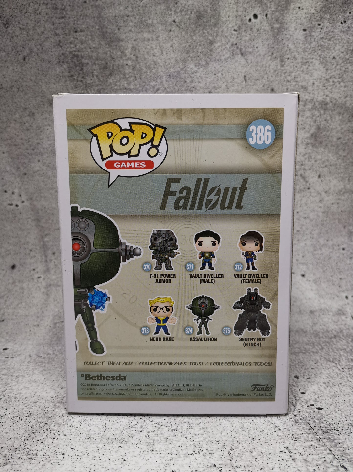 Fallout - Assaultron 386 - 2018 Fall Convention Exclusive GITD - Funko Pop! - Vinyl Figur