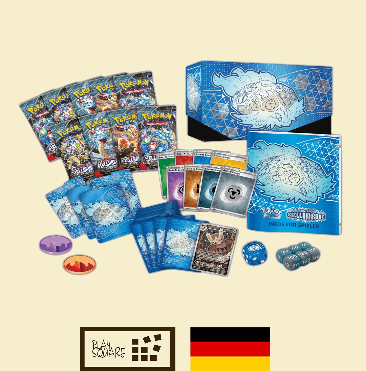 Pokémon TCG - KP7.0 "Karmesin & Purpur -  Stellarkrone" - Top Trainer Box - DE