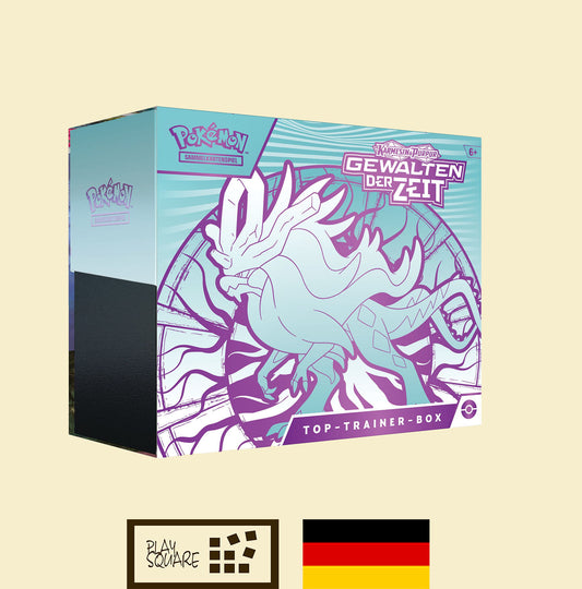 Pokémon TCG - KP5.0 "Karmesin & Purpur -  Gewalten der Zeit (Windwoge)" - Top Trainer Box - DE