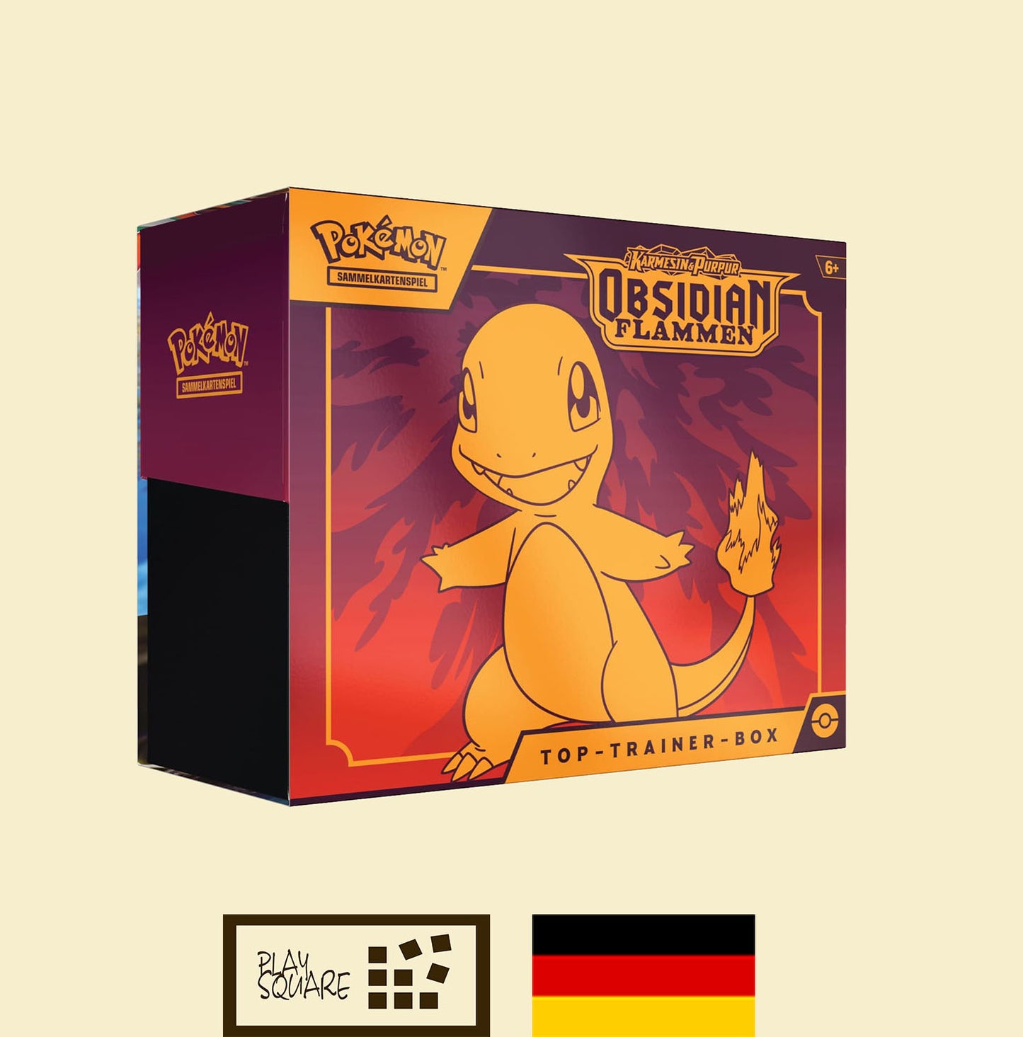 Pokémon TCG - KP3.0 "Karmesin & Purpur -  Obsidian Flammen" - Top Trainer Box - DE