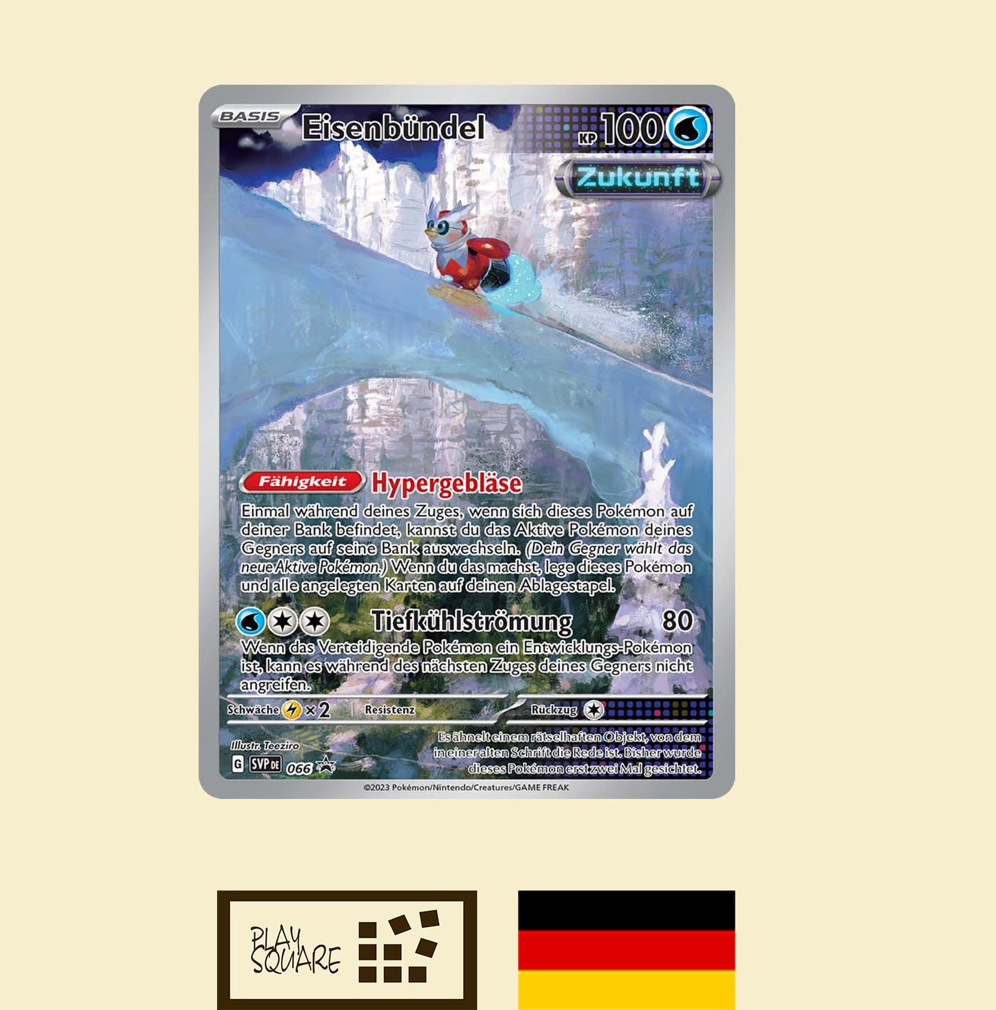 Pokémon TCG - KP4.0 "Karmesin & Purpur -  Paradoxrift (Eisenkrieger)" - Top Trainer Box - DE