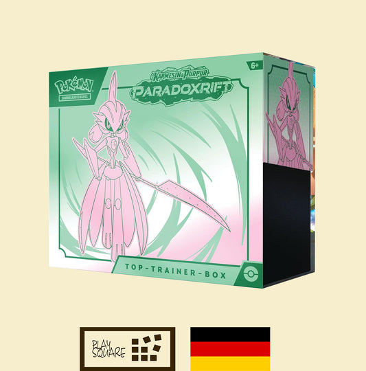 Pokémon TCG - KP4.0 "Karmesin & Purpur -  Paradoxrift (Eisenkrieger)" - Top Trainer Box - DE