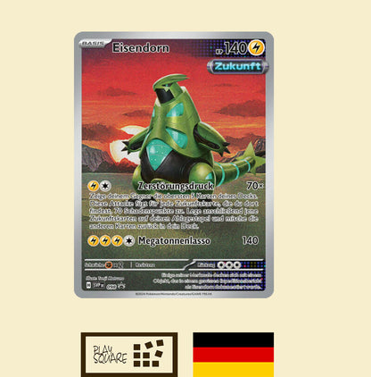 Pokémon TCG - KP5.0 "Karmesin & Purpur -  Gewalten der Zeit (Eisenblatt)" - Top Trainer Box - DE