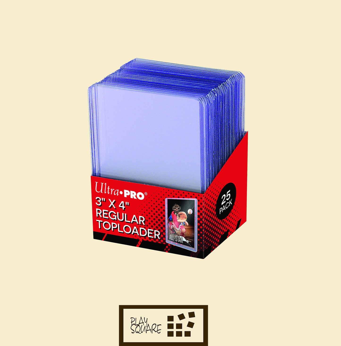 Ultra Pro 3" x 4" Regular Toploader (25) - Transparent