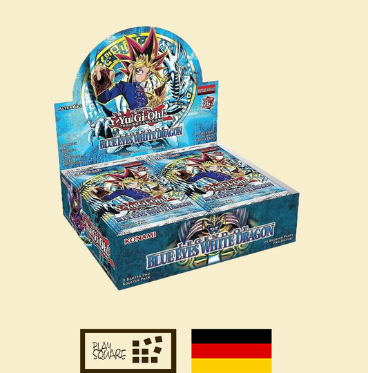 Yu-Gi-Oh! Yugioh TCG - Legend of Blue-Eyes White Dragon - 25th Anniversary - LOB-DE Display - DE