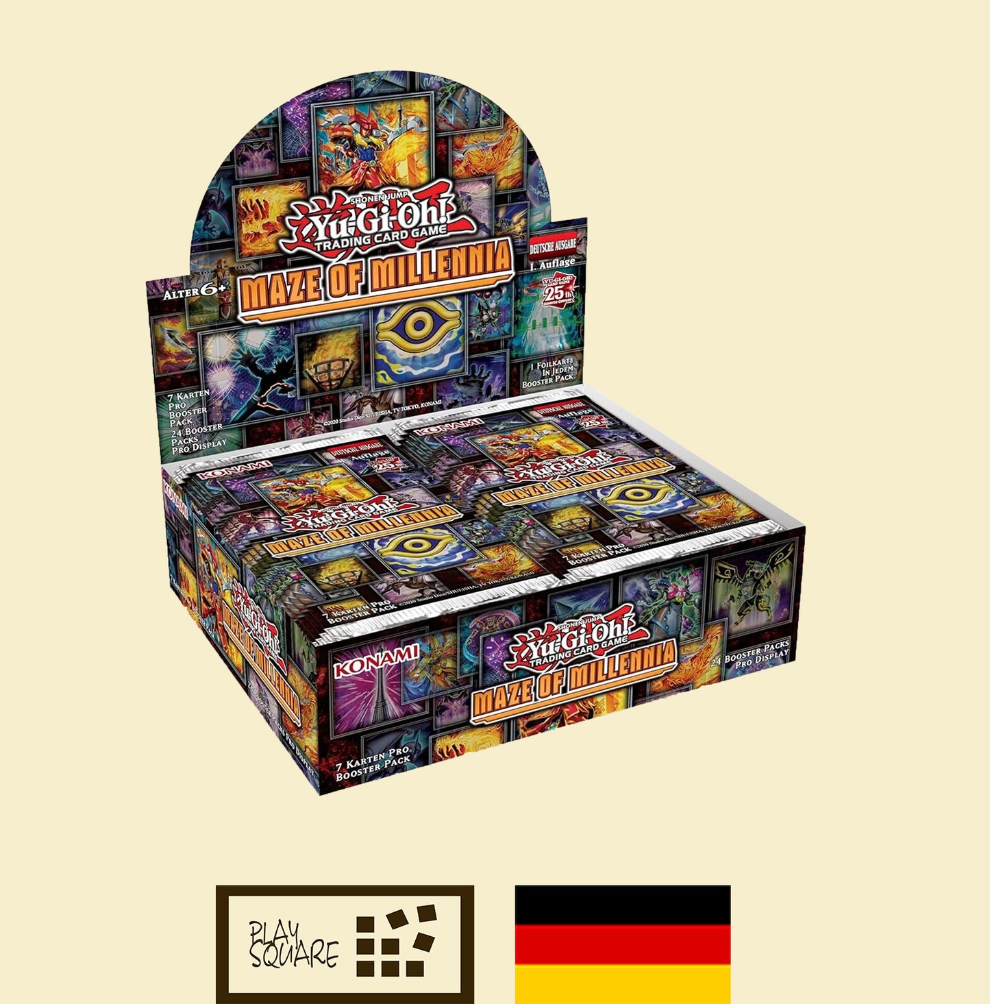 Yu-Gi-Oh! Yugioh TCG - Maze of Millennia - 25th Anniversary - MZMI-DE Display - DE