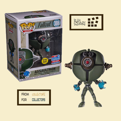 Fallout - Assaultron 386 - 2018 Fall Convention Exclusive GITD - Funko Pop! - Vinyl Figur