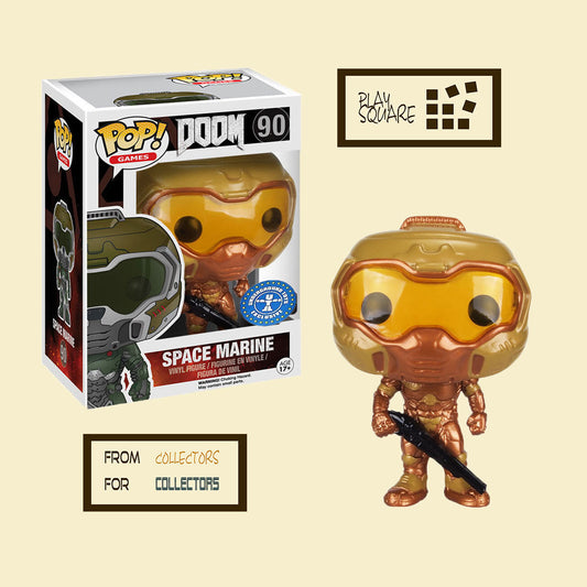 Doom - Space Marine 90 (Gold) - Underground Toys Exclusive - Funko Pop! - Vinyl Figur