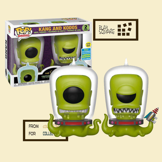 Simpsons - Kang and Kodos 2-Pack - 2019 Summer Convention GITD - Funko Pop! - Vinyl Figur