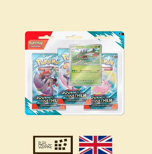 Pokémon TCG - SV09 "Scarlet & Violet - Journey Together" - 3-Pack Blister "Yanmega" - EN