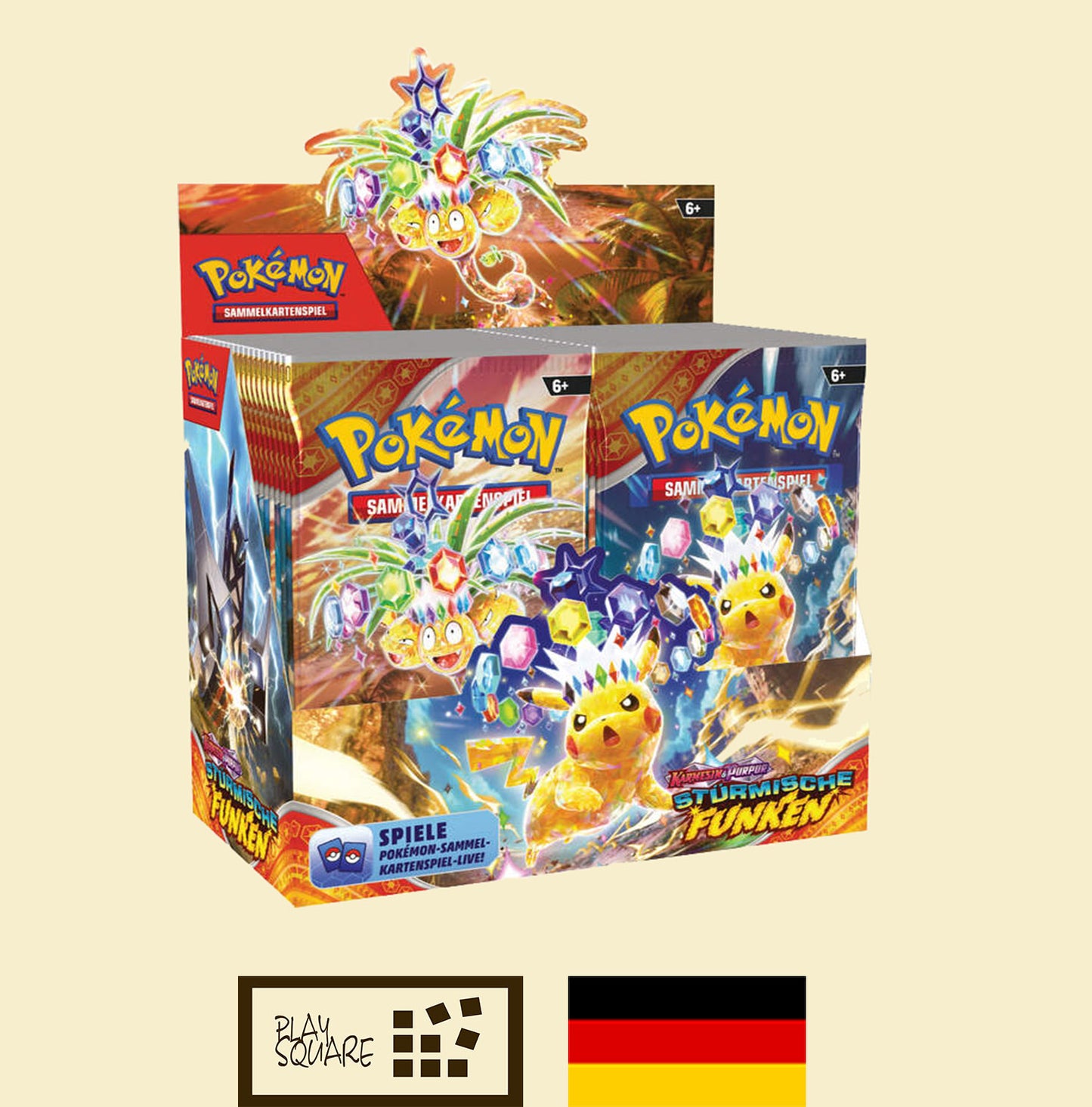 Pokémon TCG - KP08 "Karmesin & Purpur - Stürmische Funken" - Booster Display - DE